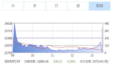 台積電法說會失靈台股慘摔 金管會喊話：基本面尚稱穩健