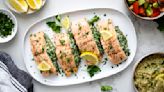 Cheesy Spinach-Stuffed Salmon Recipe