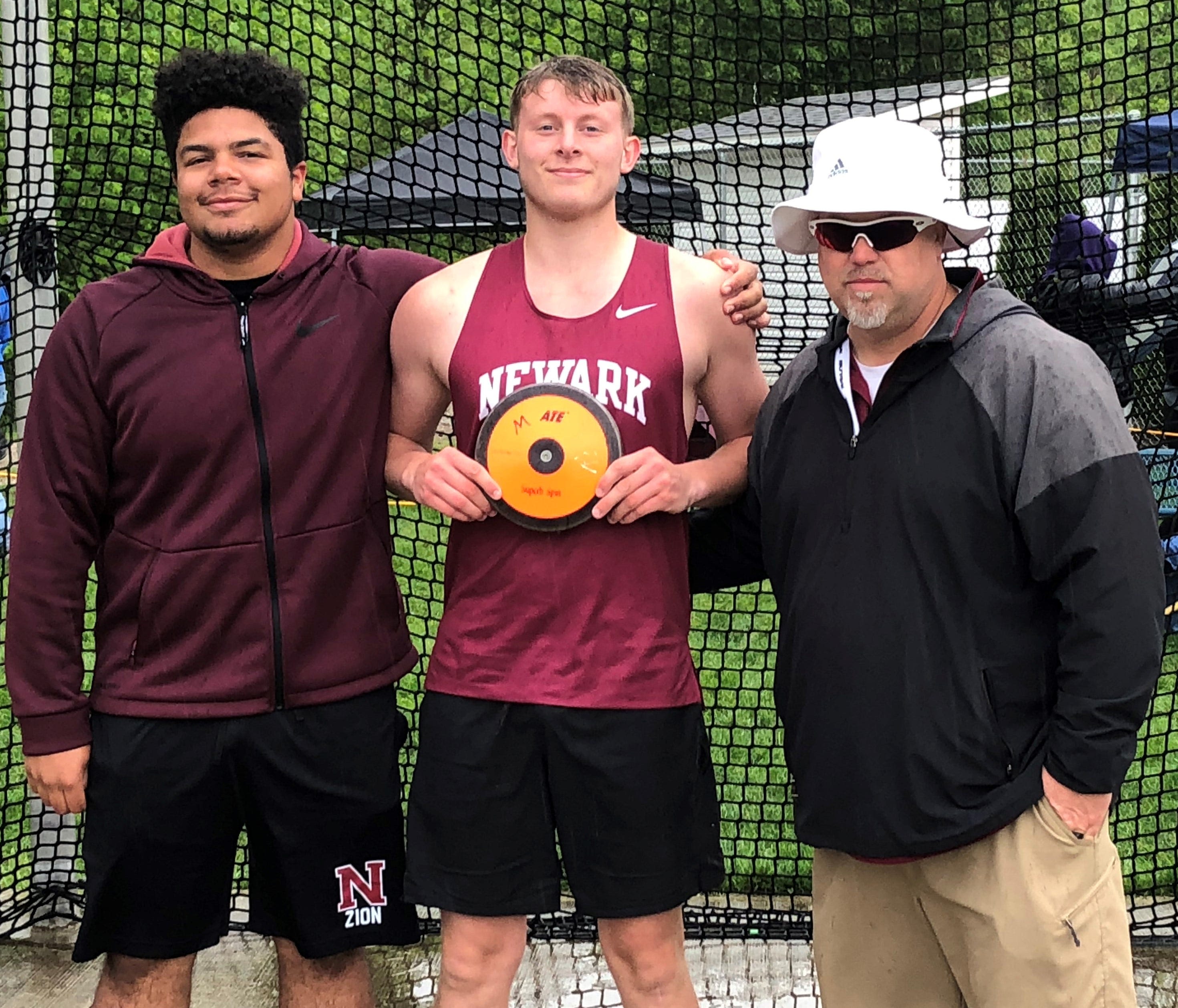 No rain, no gain: Newark's Bidwell secures OCC-Buckeye discus title