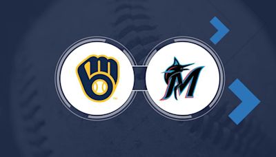 Brewers vs. Marlins TV Channel and Live Stream Info for May 20