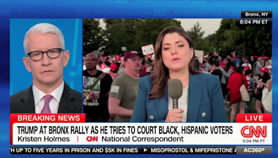 CNN reporter struck by size of pro-Trump rally in 'one of the bluest counties in the entire country'