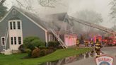 Home in Duxbury catches fire after lightning strike