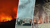 Brush fires spread smoke across DC area amid high winds