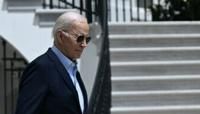 US President Joe Biden walks to Marine One on the South Lawn of the White House in Washington, DC