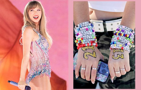 Taylor Swift Displays Friendship Bracelets Received from Fans on Eras Tour at Country Music Hall of Fame