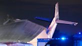 Plane hits hangar where people were sheltering in storm in Poland. Pilot and 4 others die and 8 hurt