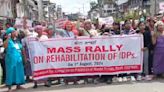 IDPs’ rally on rehab in Imphal: Police fire tear gas shells and rubber bullets