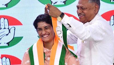 Haryana's akhadas rally behind Vinesh making her political debut. 'Want her to win for pehelwan betis'