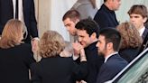 Felipe de Marichalar muy pendiente de su abuela en el almuerzo posterior al funeral de Constantino II