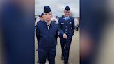 Watch this Air Force graduate's tears of joy when her husband taps her out