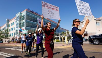 Rady Children’s Hospital strike begins