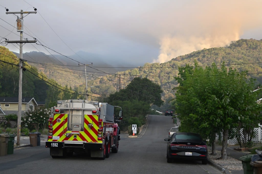 Marin County grass fire burns 18 acres, prompts arrest