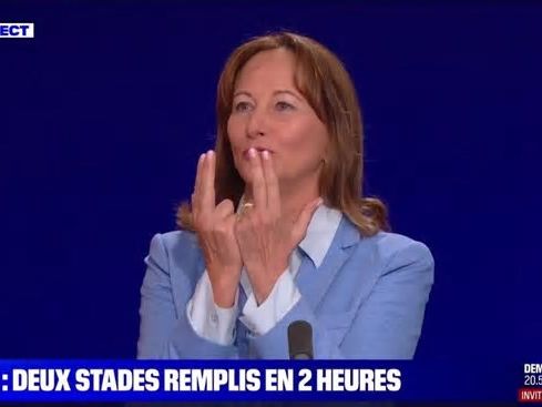 VIDEO "Je demande le featuring avec Jul !" : Ségolène Royal se lâche et rappe "En bande organisée" en direct sur BFMTV