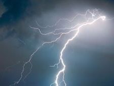 Lightning hits ground near worker in area of Indiana city pool and fairgrounds