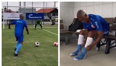 Romario, el crac incansable: a sus 58 años tuvo su primer entrenamiento en su esperado regreso al fútbol