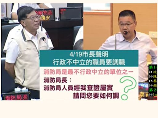 台南消防局選舉動員打火兄弟 藍軍接陳情痛批行政不中立 | 蕃新聞