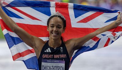 Katarina Johnson-Thompson avenges Olympic heartbreak to win heptathlon silver