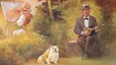 An English bulldog named Babydog makes a surprise appearance in a mural on West Virginia history