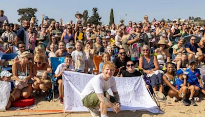 Ed Sheeran takes time to visit UK troops at base in Cyprus