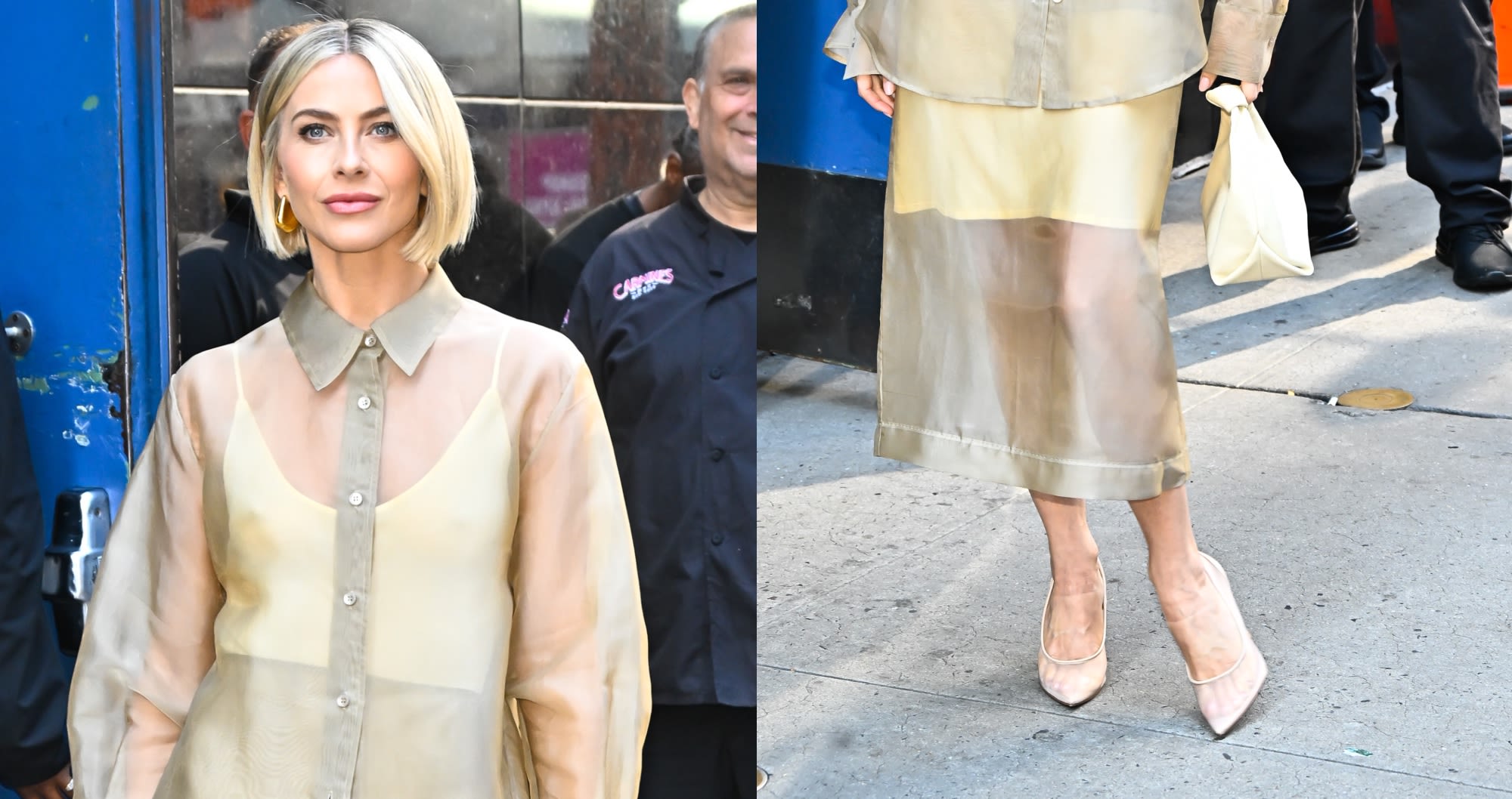 Julianne Hough Gets Chic in Sheer Pumps to Promote New Book ‘Everything We Never Knew: A Novel’