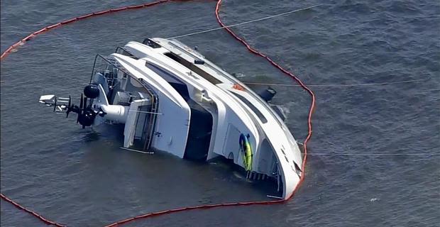 Yacht capsizes near Chesapeake Bay, witnesses describe rescue of five people onboard
