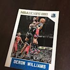 DERON WILLIAMS    15-16 HOOPS 正規卡 編號 99 前後卡況如圖