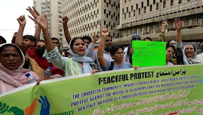 Dozens rally in Pakistan after Christian man sentenced to death for blasphemy