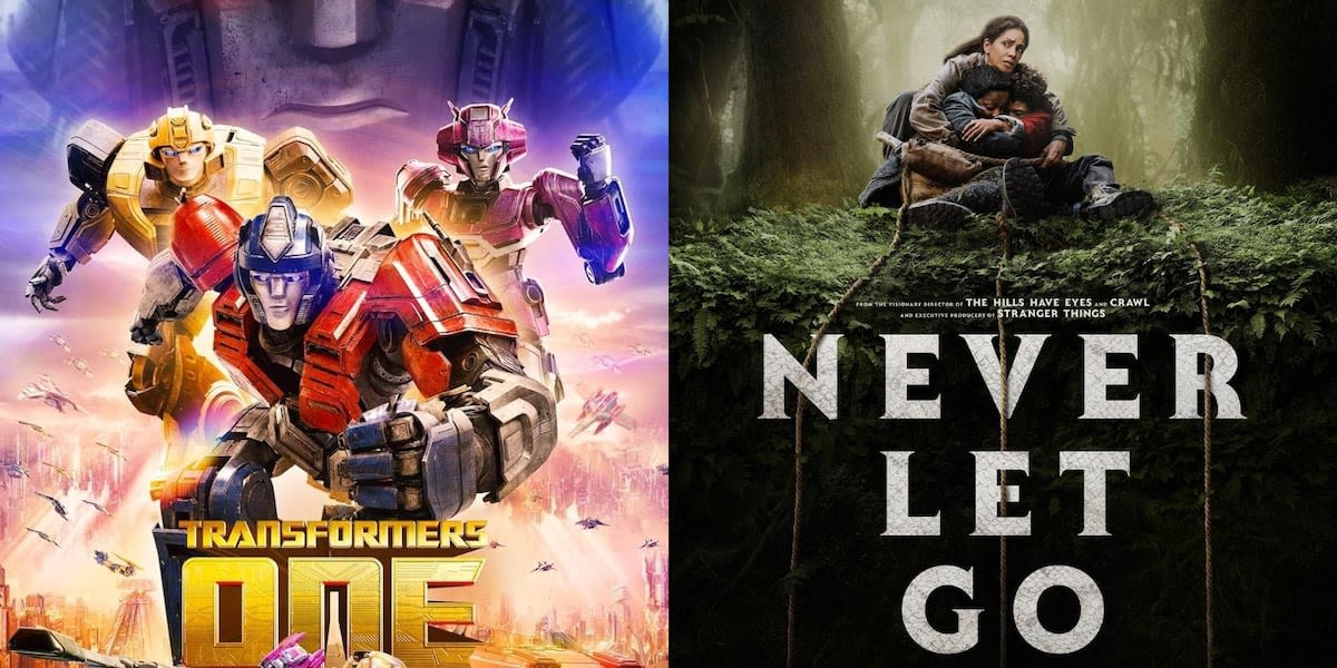 "Transformers One" and "Never Let Go" released in theaters this weekend