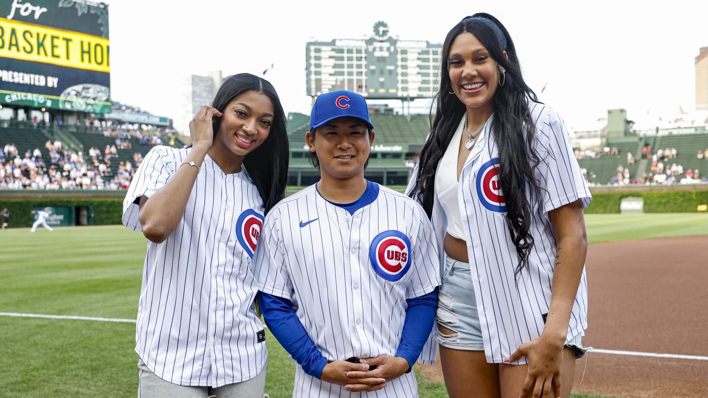WATCH: Chicago Sky Rookies Angel Reese, Kamilla Cardoso Throw Out First Pitch at Cubs Game