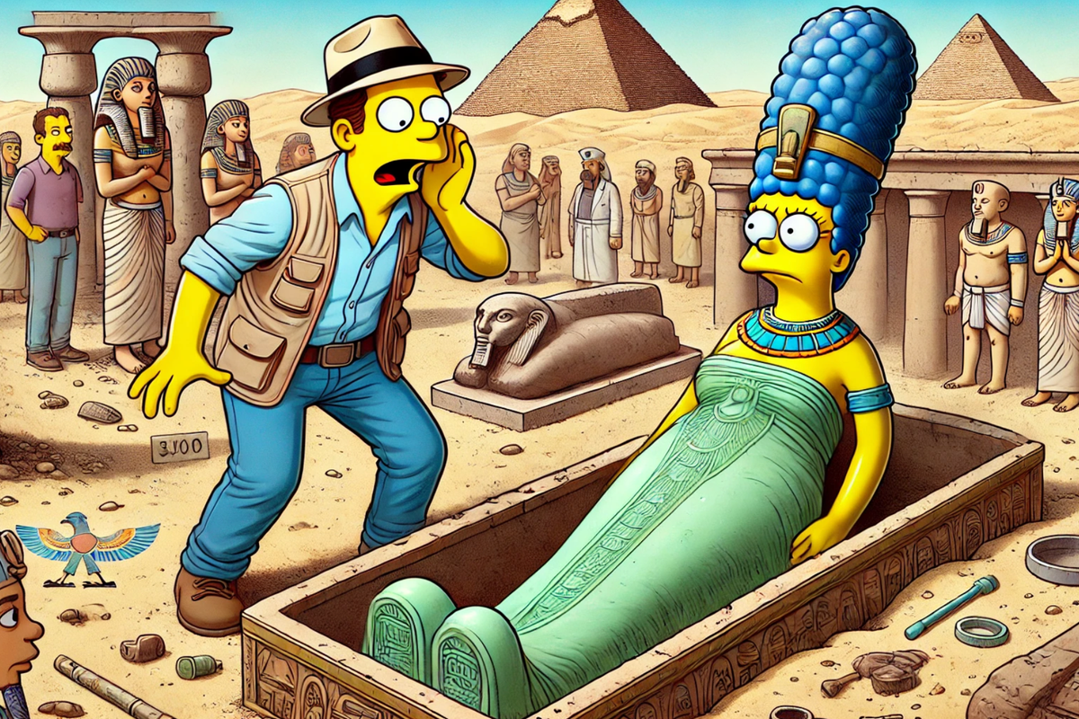 Egyptians Predicted 'The Simpsons': Marge Seemingly Depicted On A 3,000-Year-Old Sarcophagus