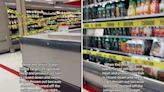 Video of food aisles blocked off at Target with caution tape sparks outrage online: ‘I just hate to see [it]’