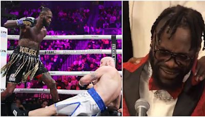 Deontay Wilder's emotional interview after his last KO win looks so revealing now