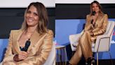 Halle Berry’s Platform Heels Take Her Golden Power Suit to New Heights at Red Sea International Film Festival