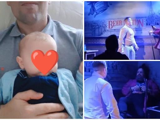 ¡Se te borró la sonrisa! Comediante agredido en pleno show; ¿qué dijo sobre un bebé de 3 meses? (VIDEO)