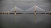 Ship at full throttle in harbor causes major South Carolina bridge to close until it passes safely