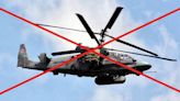Ukrainian forces shoot down Russian Ka-52 Alligator helicopter