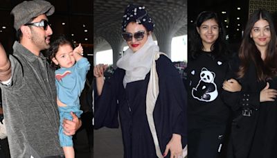 Spotted in the city: Raha, Rekha, Aishwarya-Aaradhya Bachchan at Mumbai airport