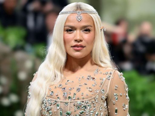 Karol G Makes Met Gala Debut in Pointed Ears and Platinum Locks to 'Express How I Love Fairies'