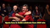 Spain fans in Delhi celebrate Euro 2024 win