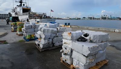 3 arrested as Coast Guard unloads over 7K pounds of intercepted cocaine in Florida