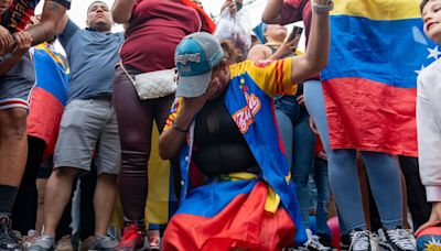 Venezolanos en NY salen a las calles durante elecciones presidenciales antes de que el CNE declarara ganador a Nicolás Maduro