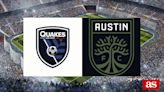 San José Earthquakes 1-1 Austin FC: resultado, resumen y goles