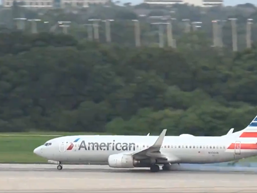 VIDEO: American Airlines Flight Experiences Tyre Burst Moments Before Take-Off