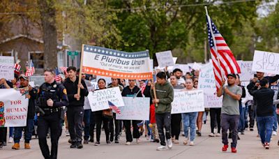 Cedar Valley residents protest new Iowa law that targets immigrants