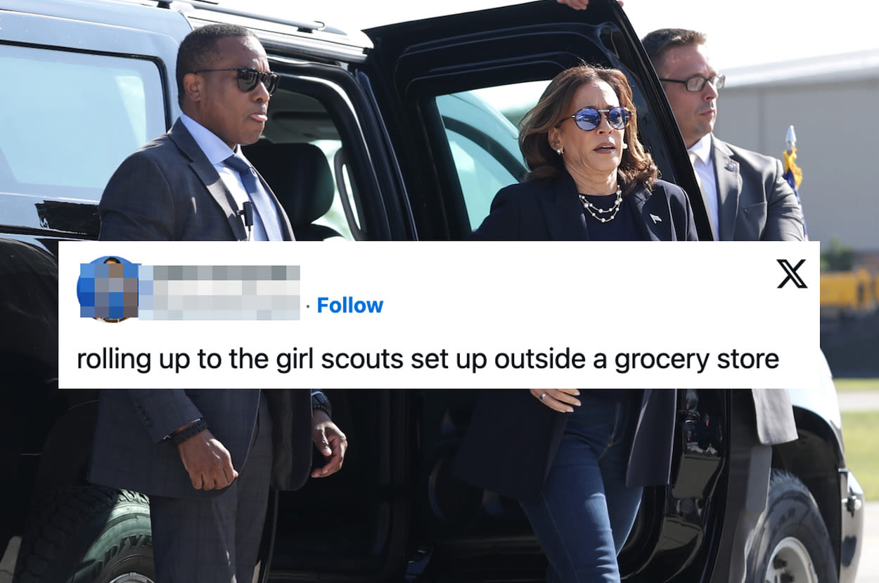 People Are Obsessed With This Video Of Kamala Harris Greeting Reporters On A Tarmac, And It's The Meme We All Needed...