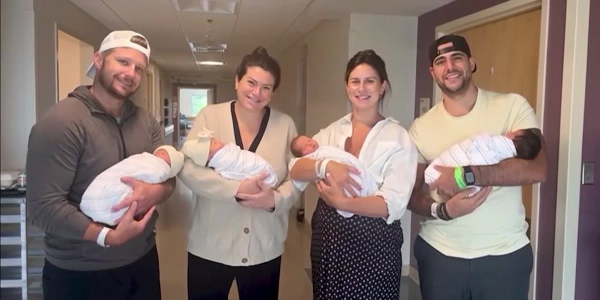 Former college baseball teammates become fathers to twins on same day