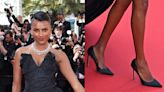 Simone Ashley Goes Dark in All Black Wearing Jimmy Choo Shoes for Cannes Closing Ceremony