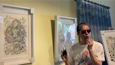 漫畫大師敖幼祥出道45周年 花蓮鹽寮畫室辦畫展曬心經 - 生活