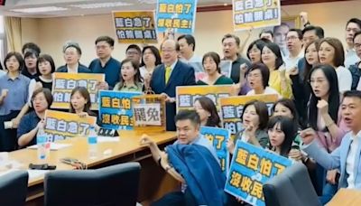 抗議藍委亂修選罷法 綠委全體動員反對「鳥籠罷免」