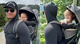 Patrick Mahomes Shows Off His Dad Strength While Carrying Both Kids on Spain Vacation